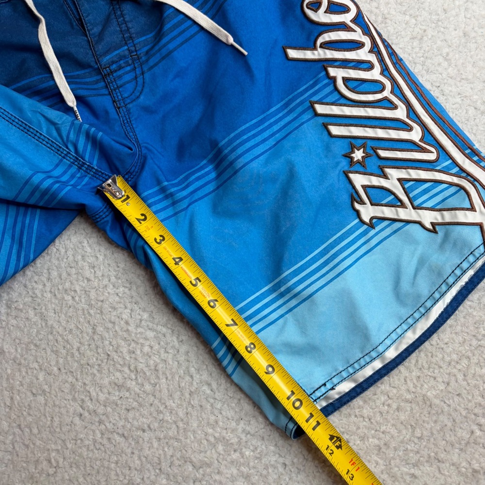 Billabong Board Shorts Mens 32 Blue Ombre Striped Cargo Swim Trunks Y2K M133TOCC - Picture 6 of 8